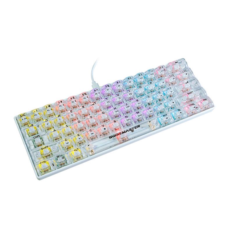 Teclado Mecanico K-Mex Neonblade, RGB, USB, Switch White, Branco, KWN181U0004CB0X