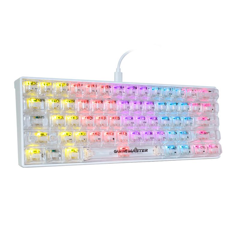 Teclado Mecanico K-Mex Neonblade, RGB, USB, Switch White, Branco, KWN181U0004CB0X