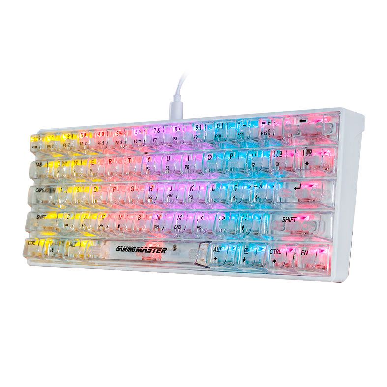 Teclado Mecanico K-Mex Neonblade, RGB, USB, Switch White, Branco, KWN181U0004CB0X
