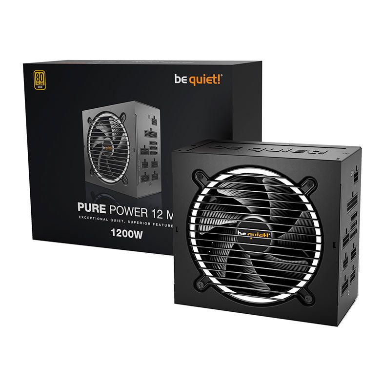 Fonte Be Quiet! Pure Power 12 M, 1200W, Full-Modular, 80 Plus Gold, Preto, L12-M-1200W