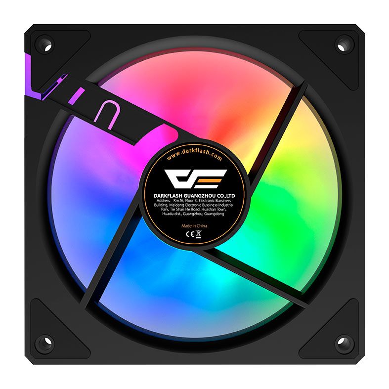 Ventoinhas Aigo Darkflash L17, ARGB, 120mm, Preto, L17-BK