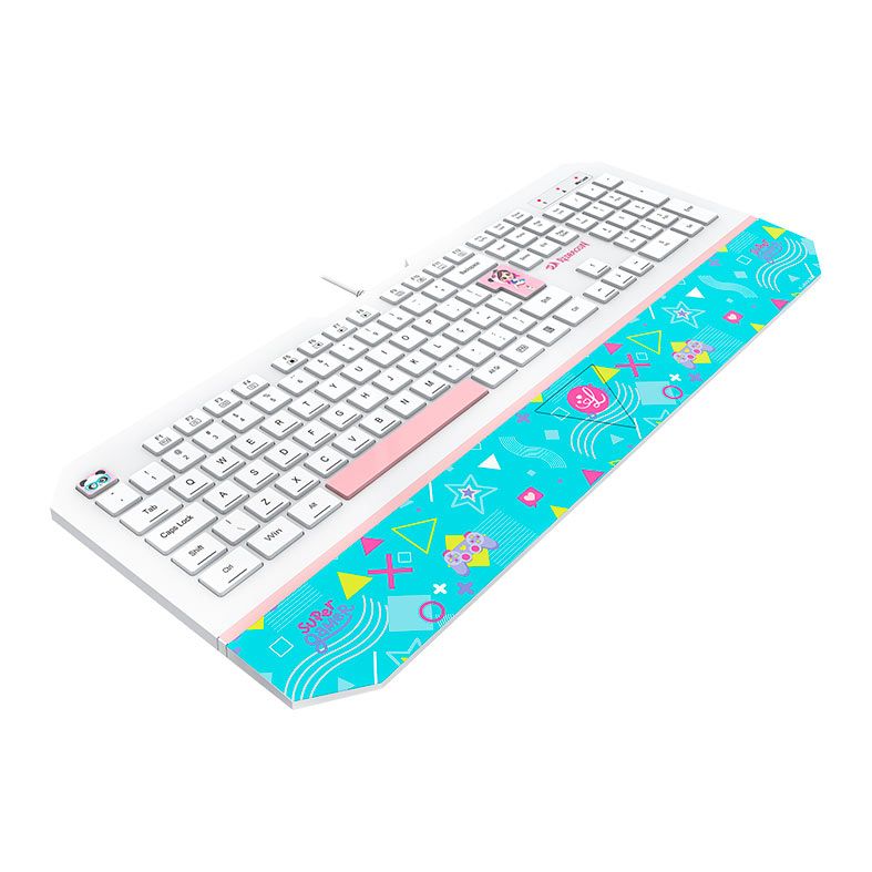 Teclado Gamer Redragon Luluca, Branco, L502