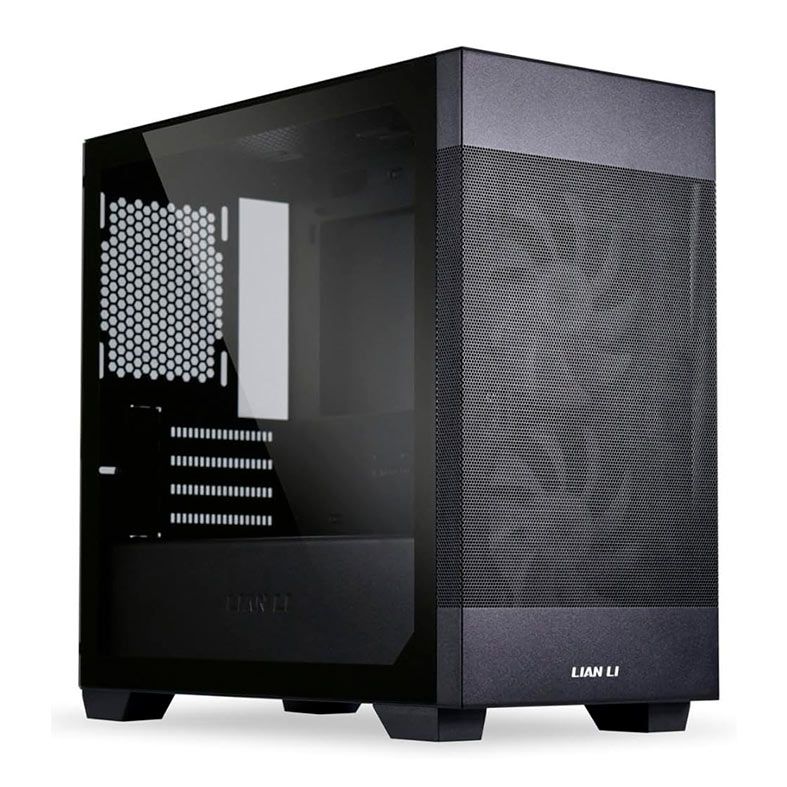 Gabinete Gamer Lian LI Lancool 205M Mesh, RGB, Mid-Tower, Lateral De Vidro, Com 2 Fans, Preto, LANC205M-MESH-BK