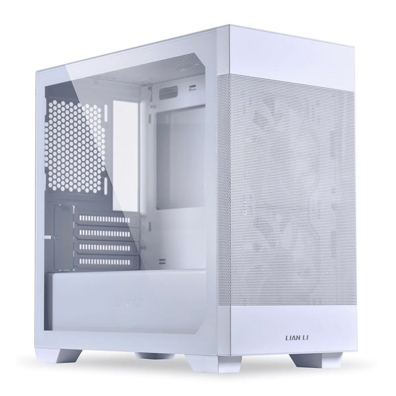 Gabinete Gamer Lian LI Lancool 205M Mesh, RGB, Mid-Tower, Lateral De Vidro, Com 2 Fans, Branco, LANC205M-MESH-WH