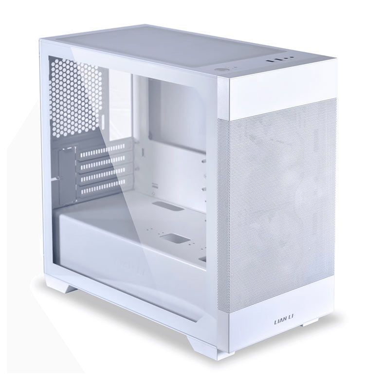 Gabinete Gamer Lian LI Lancool 205M Mesh, RGB, Mid-Tower, Lateral De Vidro, Com 2 Fans, Branco, LANC205M-MESH-WH