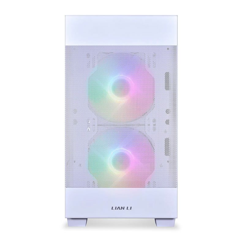 Gabinete Gamer Lian LI Lancool 205M Mesh, RGB, Mid-Tower, Lateral De Vidro, Com 2 Fans, Branco, LANC205M-MESH-WH