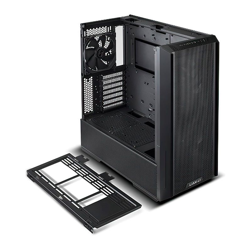 Gabinete Gamer Lian Li Lancool 216X, Lateral de Vidro, Com 3 Fans, Preto, LANCOOL-216X-BLACK