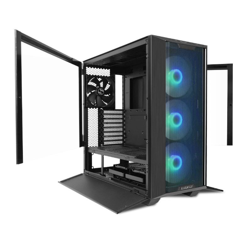 Gabinete Gamer Lian Li Lancool III-R, Full-Tower, Lateral de Vidro, Com 4 Fans, Preto, LANCOOL-3R-X-BK