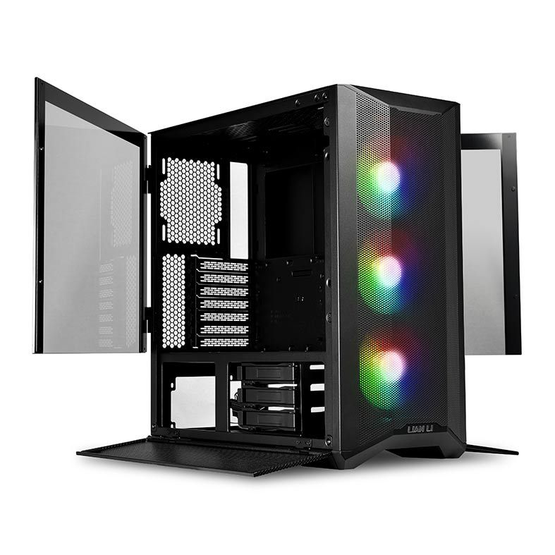 Gabinete Lian Li Lancool II Mesh RGB Laterais Vidro Preto, Lancool-II-Mesh-RGB-X
