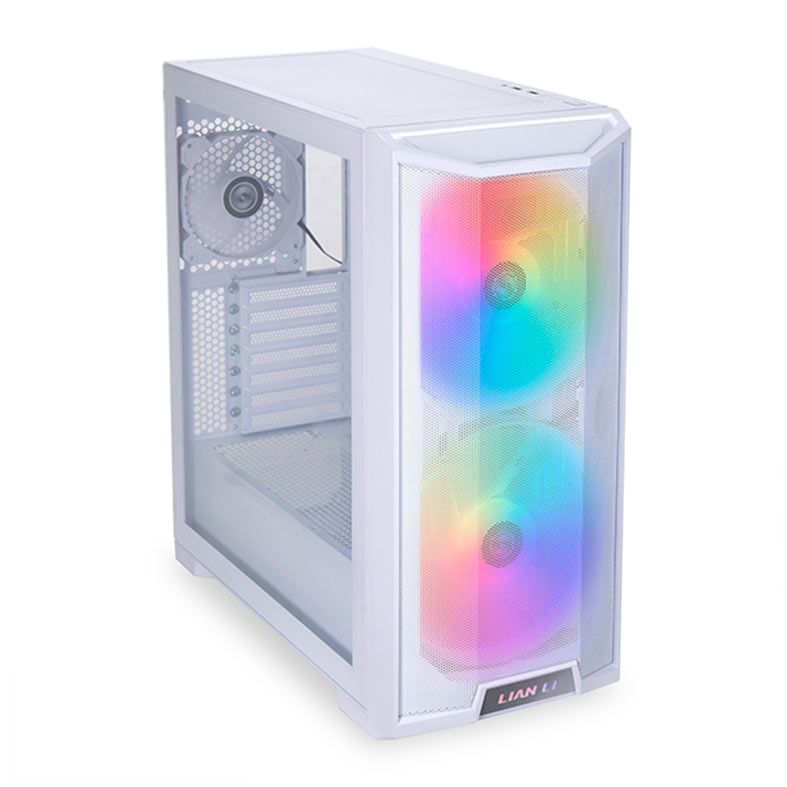 Gabinete Lian Li Lancool 215, Mid-Tower, Lateral de Vidro, Com 3 Fans, Branco, LANCOOL215W-WHITE