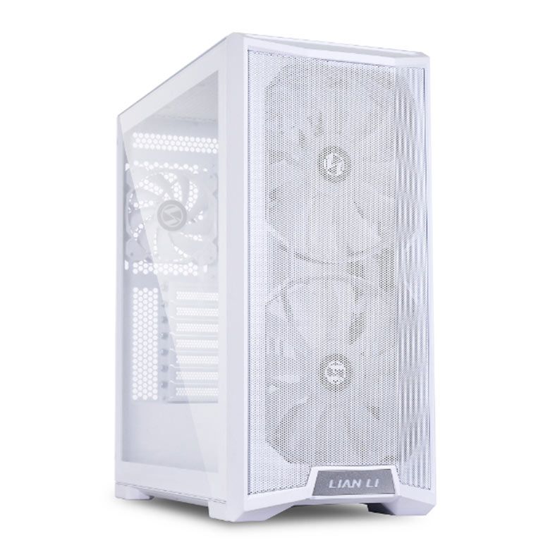 Gabinete Lian Li Lancool 215, Mid-Tower, Lateral de Vidro, Com 3 Fans, Branco, LANCOOL215W-WHITE
