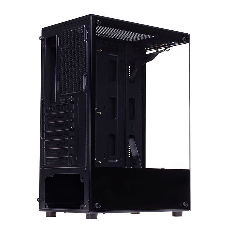 Gabinete Gamer Liketec Heydar Dark, Mid Tower, Lateral de Vidro, Preto, LC-CB-HEYDAR-2084