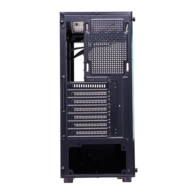 Gabinete Gamer Liketec Heydar Dark, Mid Tower, Lateral de Vidro, Preto, LC-CB-HEYDAR-2084