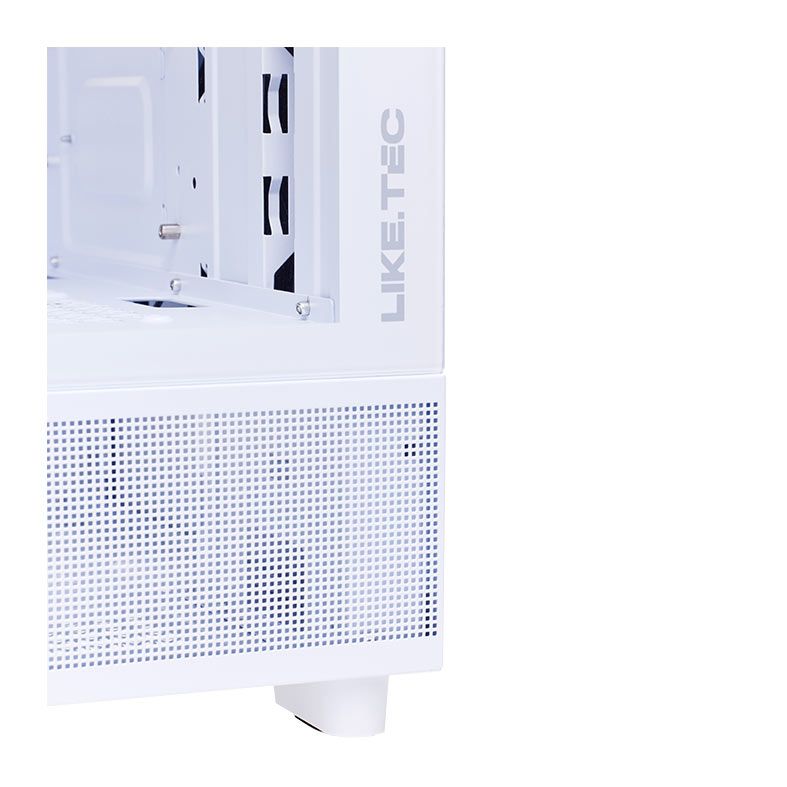 Gabinete Gamer Liketec Opera Snow, Mid Tower, Lateral de Vidro, Branco, LC-CB-OPERA-2085