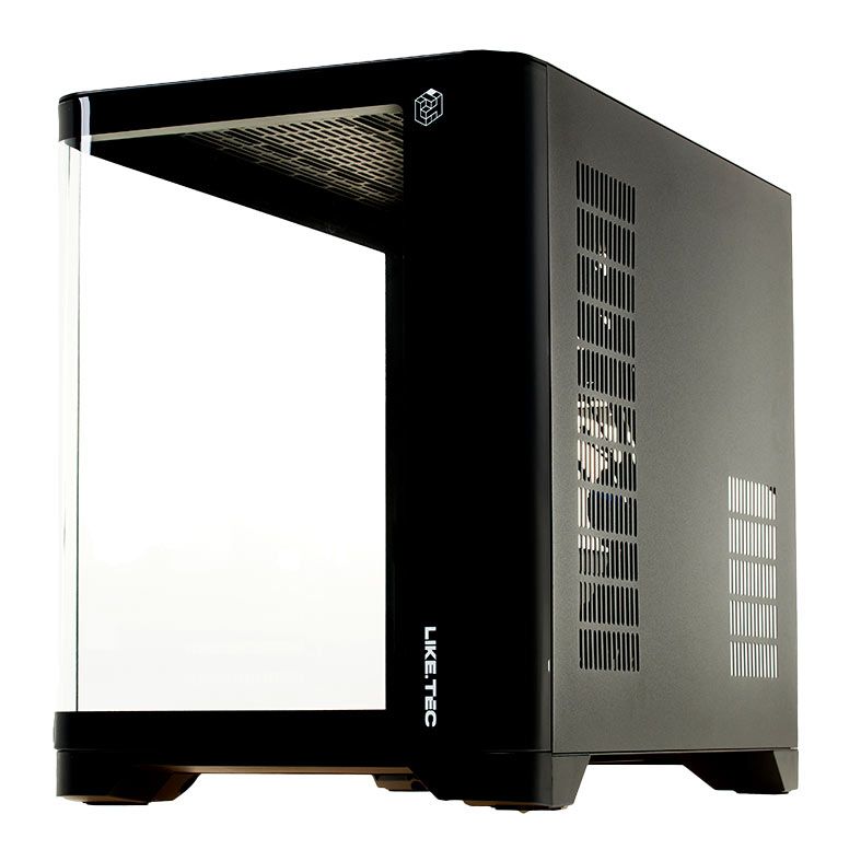 Gabinete Gamer Liketec Cube Madness Snow, Mid Tower, Lateral De Vidro, Preto, LC-CB3X2-MADNESS-2072