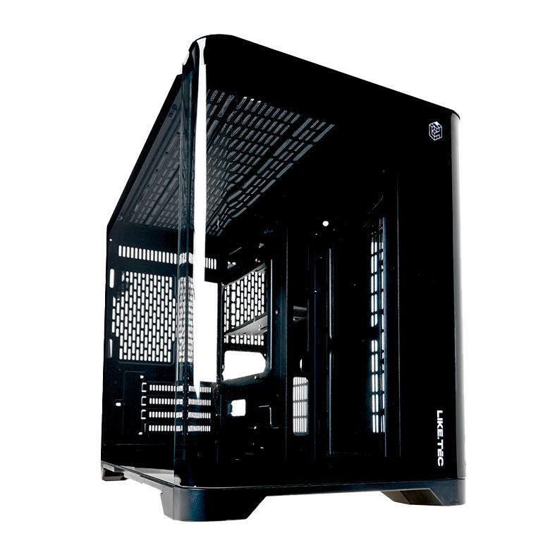 Gabinete Gamer Liketec Cube Madness Snow, Mid Tower, Lateral De Vidro, Preto, LC-CB3X2-MADNESS-2072