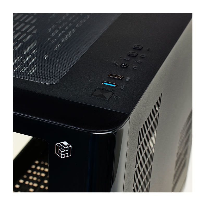 Gabinete Gamer Liketec Cube Madness Snow, Mid Tower, Lateral De Vidro, Preto, LC-CB3X2-MADNESS-2072