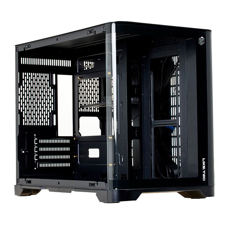 Gabinete Gamer Liketec Cube Madness Snow, Mid Tower, Lateral De Vidro, Preto, LC-CB3X2-MADNESS-2072