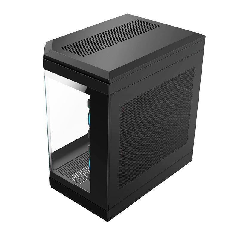 Gabinete Gamer Liketec Unreal Dark, Mid-Tower, Lateral De Vidro, Preto,  LC-CB3X2-UNREAL-2053