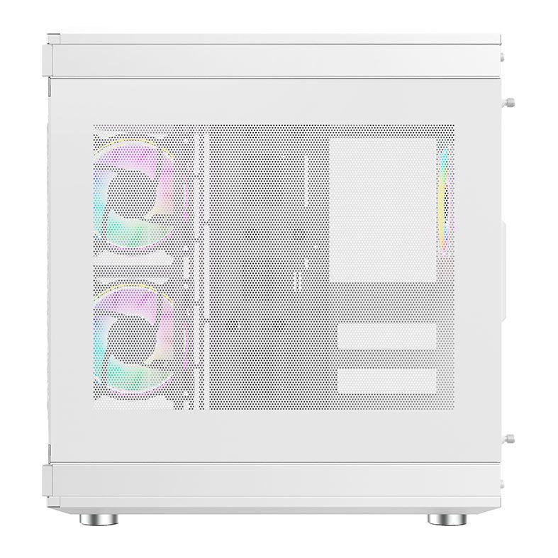 Gabinete Gamer Liketec Unreal Snow, Mid-Tower, Lateral De Vidro, Branco,  LC-CB3X2-UNREAL-2054