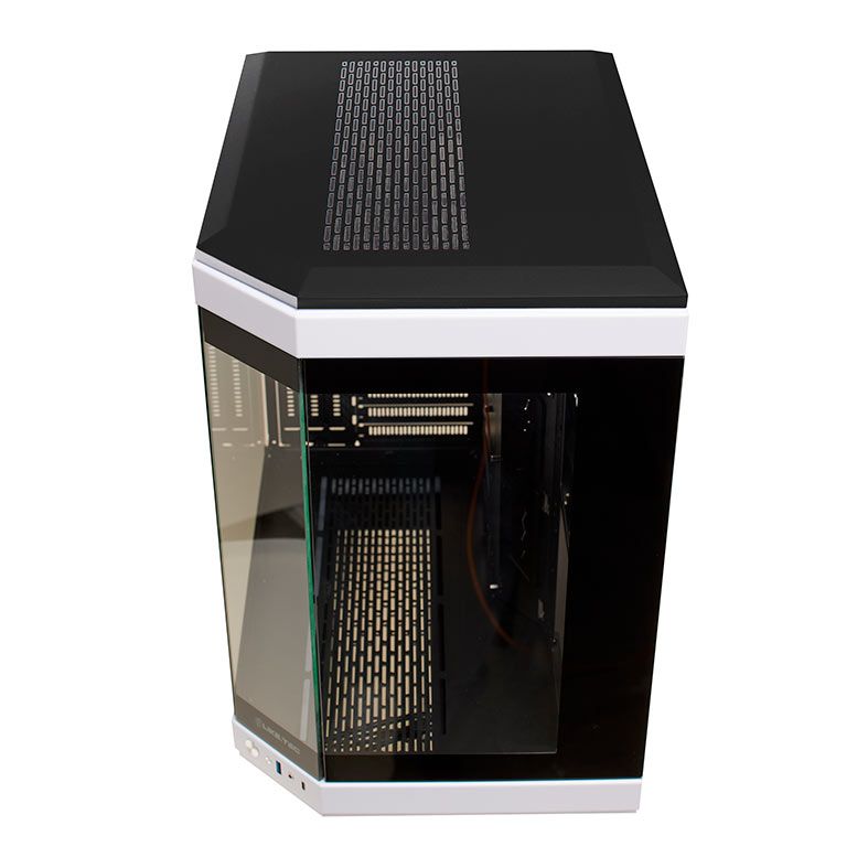 Gabinete Gamer Liketec Unreal Dark White, Mid Tower, Lateral em Vidro, Preto e Branco, LC-CB3X2-UNREAL-2073