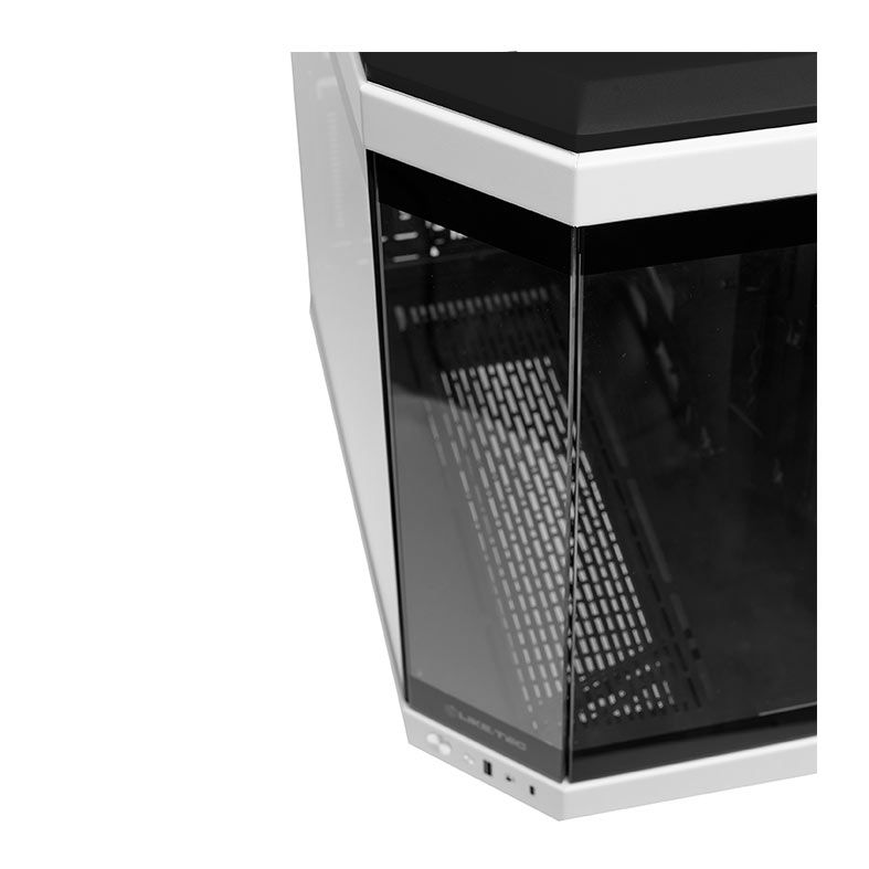 Gabinete Gamer Liketec Unreal Dark White, Mid Tower, Lateral em Vidro, Preto e Branco, LC-CB3X2-UNREAL-2073