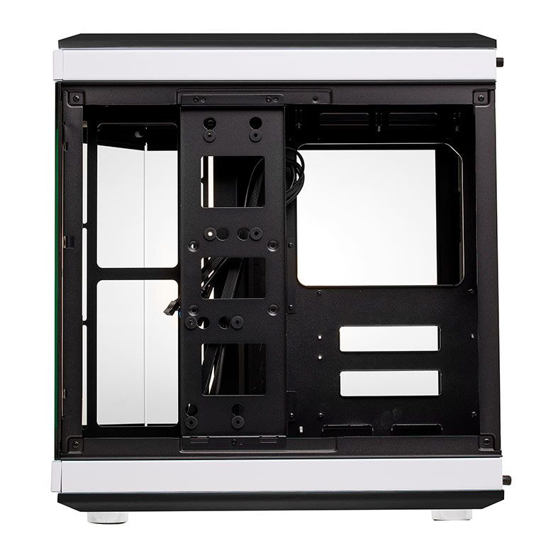Gabinete Gamer Liketec Unreal Dark White, Mid Tower, Lateral em Vidro, Preto e Branco, LC-CB3X2-UNREAL-2073