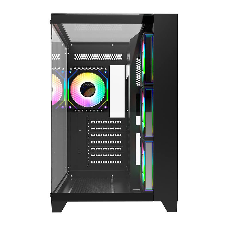 Gabinete Gamer Liketec Zeus Pro Glass, Mid Tower, Lateral de Vidro, Preto, LC-CB3X3-ZEUS-2089