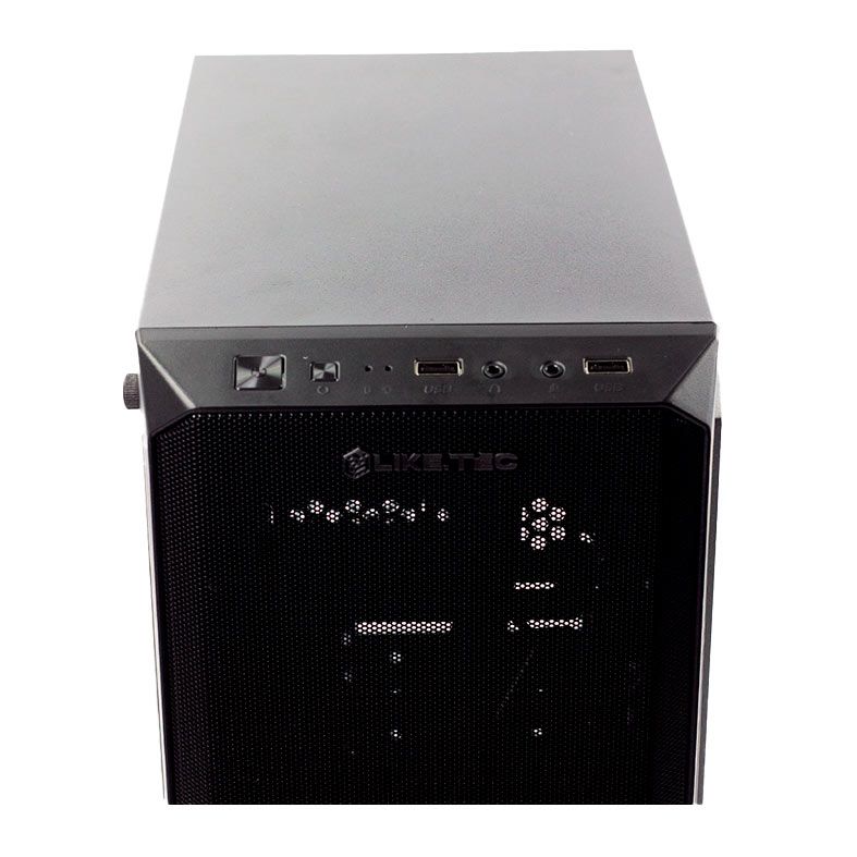 Gabinete Gamer Liketec Cycle Mesh Dark, Mid-Tower, Lateral De Acrilico, Preto, LC-MT-CYCLE-2047