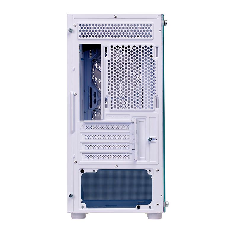 Gabinete Gamer Liketec Orbital Snow, RGB, Mid-Tower, Lateral De Vidro, Com 3 Fans, Branco, LC-MT-ORBITAL-2050