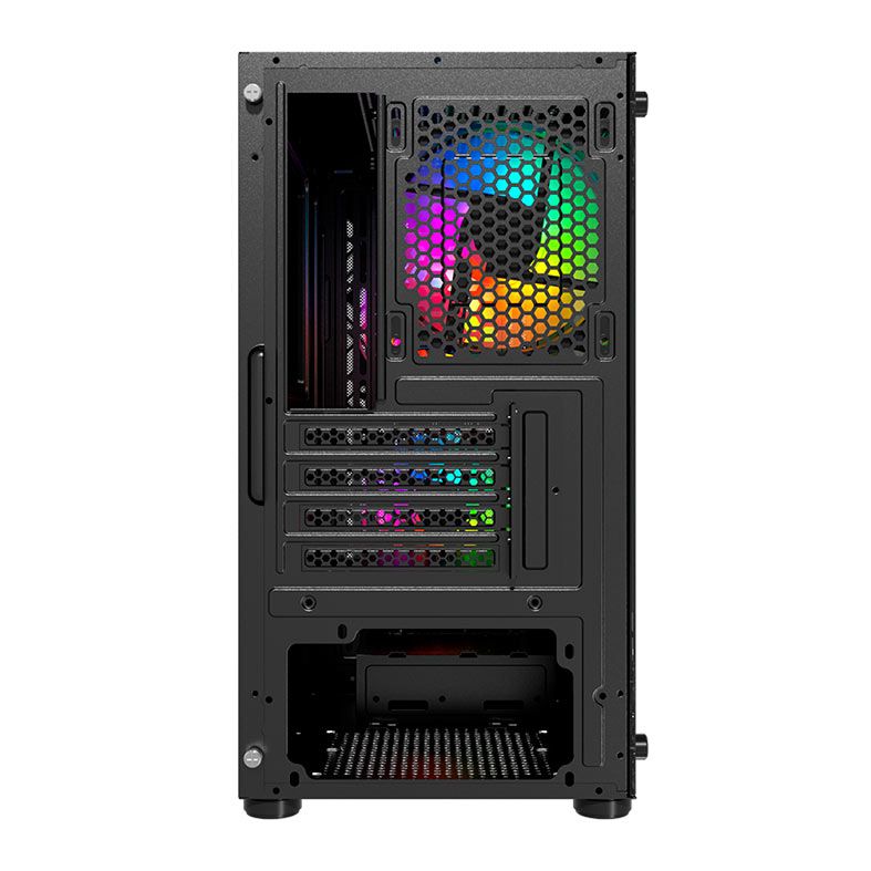 Gabinete Gamer Liketec Dark Revolution, RGB, Mid-Tower, Lateral De Vidro, Com 3 Fans, Preto, LC-MT-REVOLUTION-2051