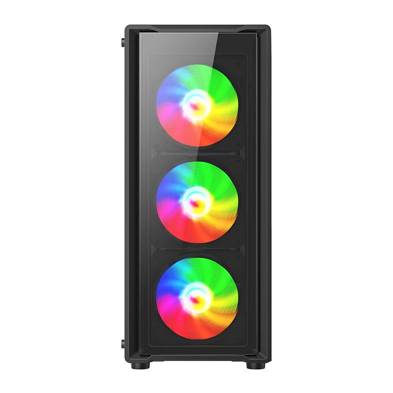 Gabinete Gamer Liketec Sigma Glass, RGB, Mid Tower, Lateral De Vidro, Com 3 Fans, Preto, LC-MT-SIGMA-2023