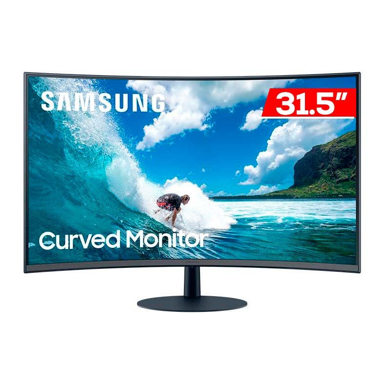 Monitor Samsung, 31.5, VA, Curvo, FHD, 4ms, 75Hz, FreeSync, DP/HDMI/VGA, LC32T550FDLXZD