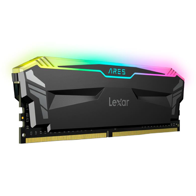 Memoria Lexar Ares Rgb 16gb 1x16gb Ddr4 3600mhz Preto Ld4bu016g