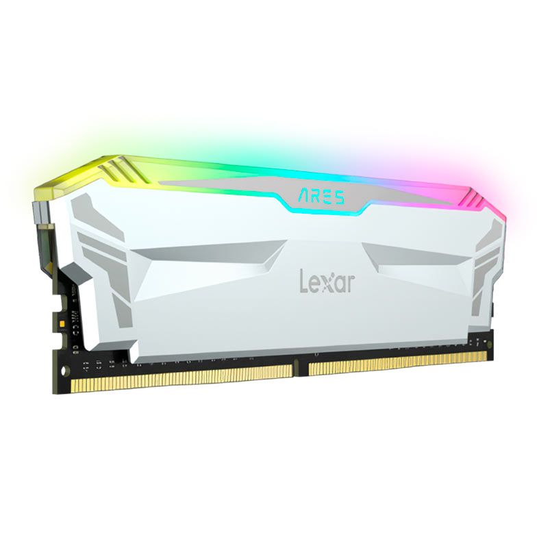 Memoria Lexar Ares, RGB, 16GB (2x8GB), DDR4, 4000MHz, Branco, LD4EU008G-R4000GDWA