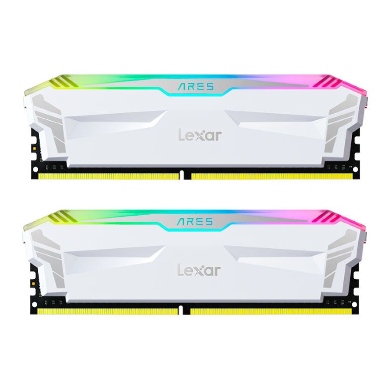Memoria Lexar Ares, RGB, 16GB (2x8GB), DDR4, 4000MHz, Branco, LD4EU008G-R4000GDWA