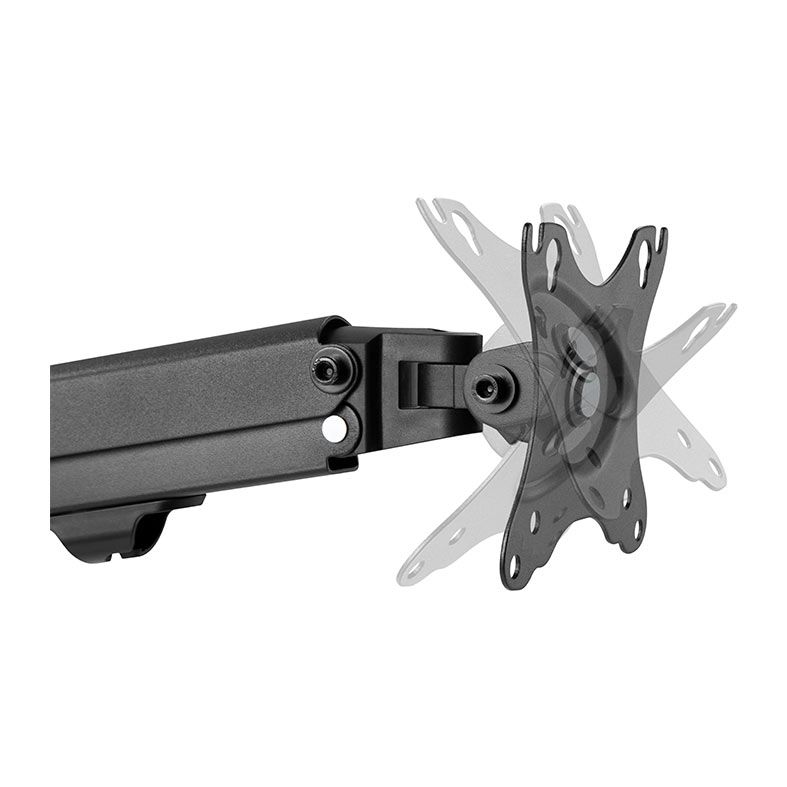 Suporte Articulado Para Monitor Brateck LDT45 C012, 17 Pol. a 27 Pol., Preto, LDT45-C012