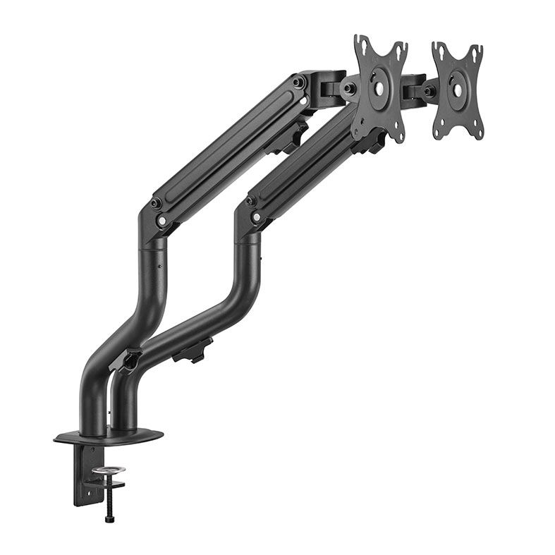Suporte Articulado Para 2 Monitores Brateck LDT71 C024, 17 Pol. a 32 Pol., Preto, LDT71-C024