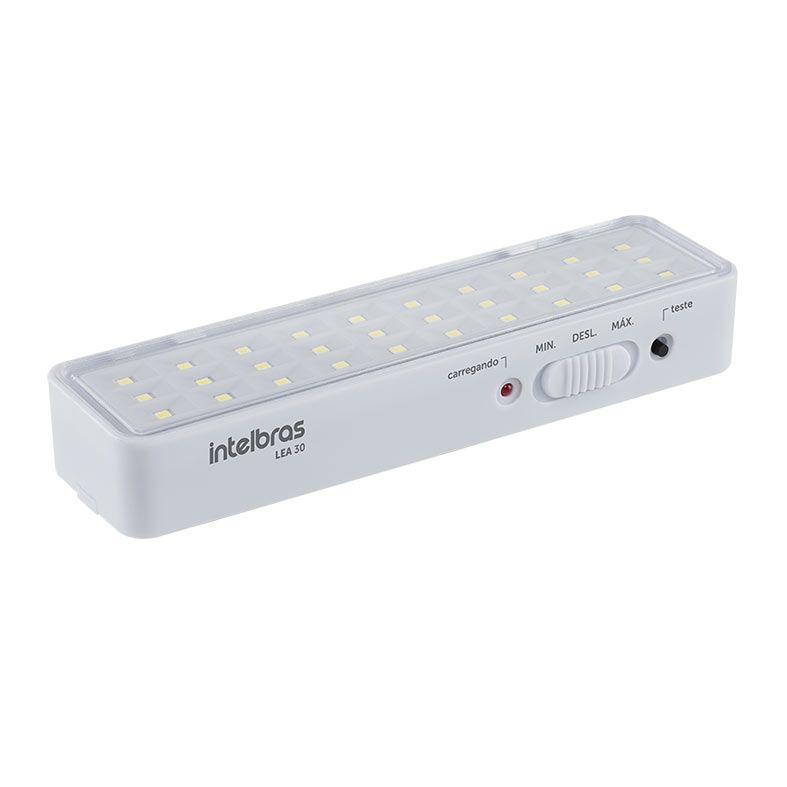 Luminaria de Emergencia Intelbras, 30 LEDs, Bivolt, Branca, LEA 30