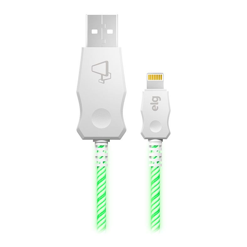 Cabo Lightning ELG, 1m, Led Green, LED810VD
