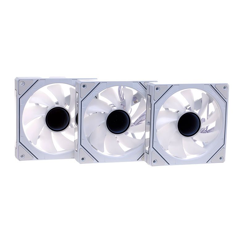 Kit Ventoinhas LikeTec Enigma Snow, ARGB, 3x120mm, Branco, LF-KITARGB-ENIGMA-2080