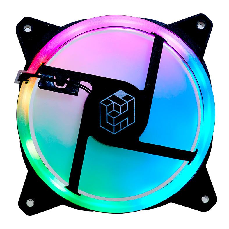 Kit Ventoinhas LikeTec Lighter RGB, 3x120mm, Preto, LF-KITRGB-LIGHTER-2007