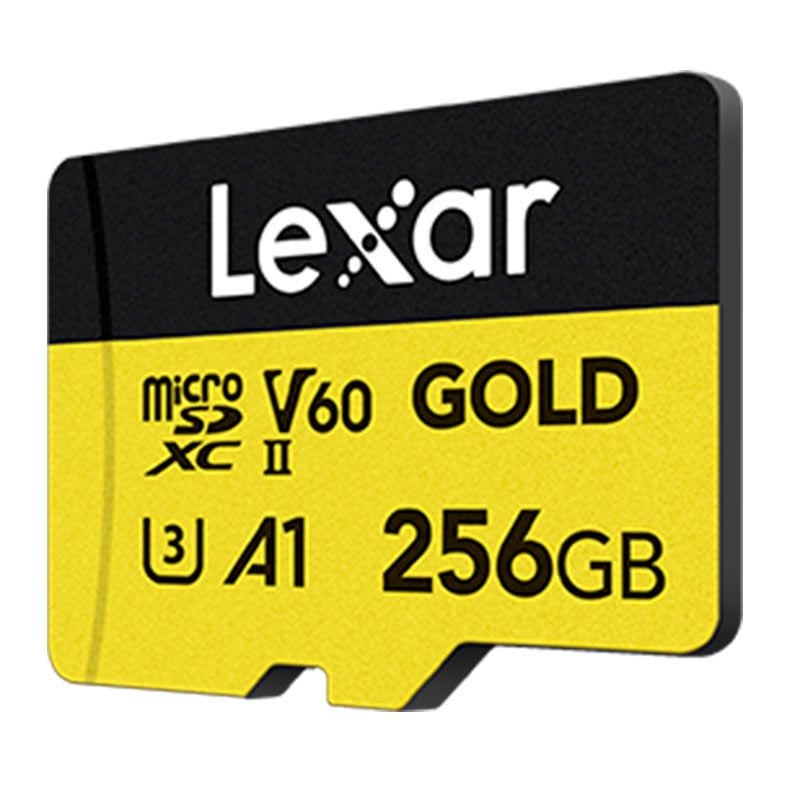 Cartao De Memoria Lexar Gold, 256GB, MicroSDXC, UHS-II, V60, LMSGOLD256G-BNNNG