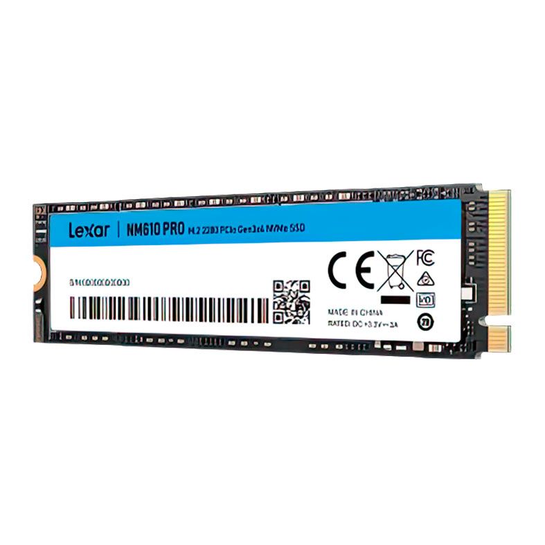 SSD Lexar NM610 Pro, 500GB, M.2 2280, PCIe NVMe, Leitura 3000MB/s