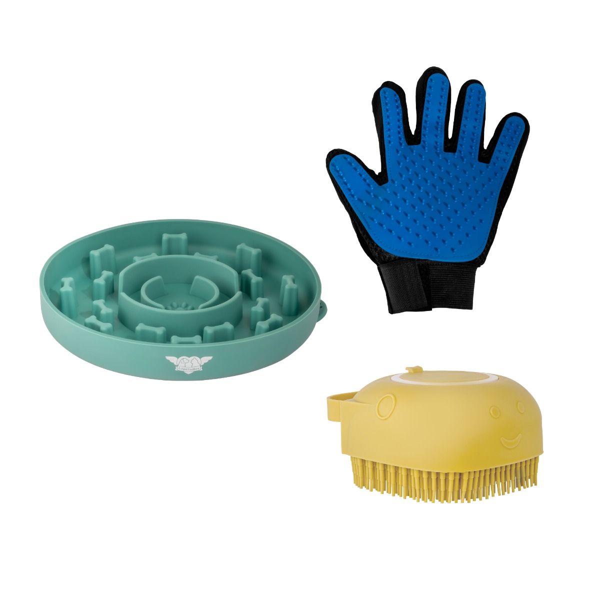 Kit Limpeza SlowFeed1, BubbleBath1 Amarelo, HairFree1 Mao Esquerda