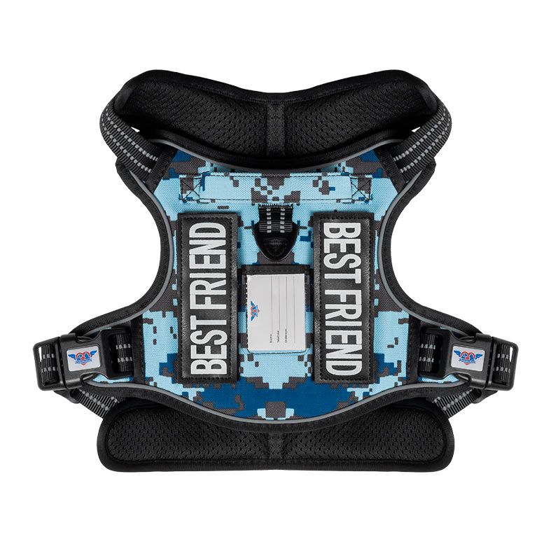 Peitoral Lopetudos EliteGear1, GG, Azul Camuflado, LP-PTEG-GGCBL