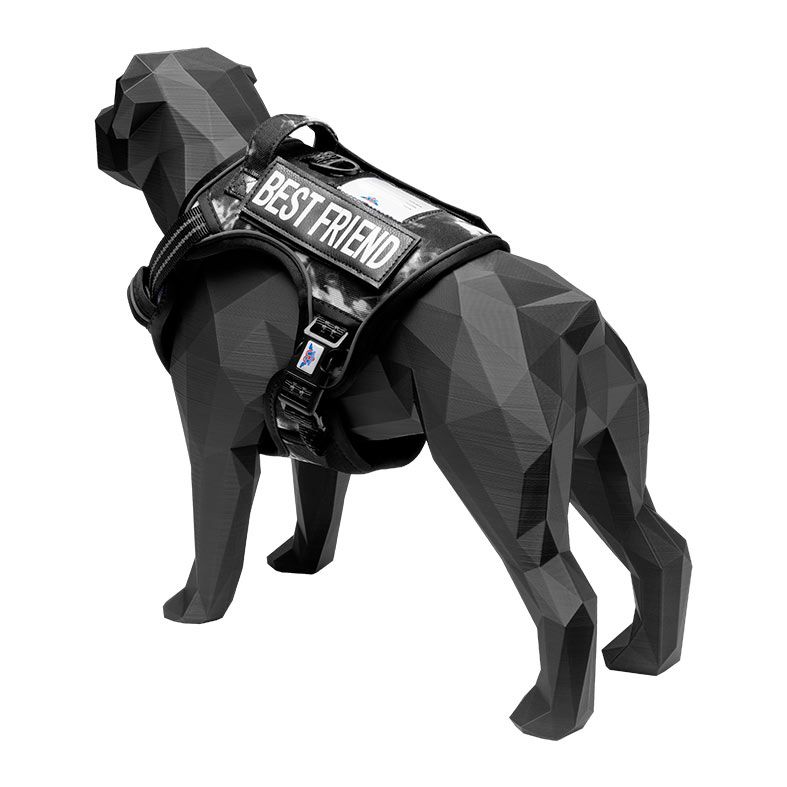 Peitoral Lopetudos EliteGear1, GG, Branco Camuflado, LP-PTEG-GGCWT