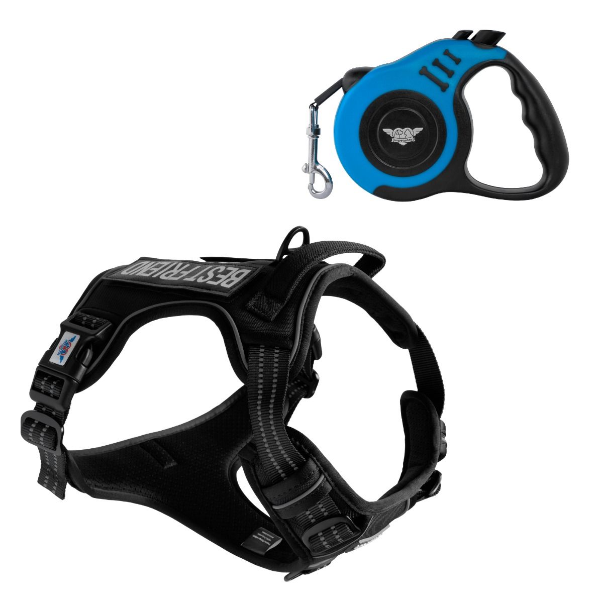 Kit Passeio EliteGear1 M preto, FreeRide1 3m azul