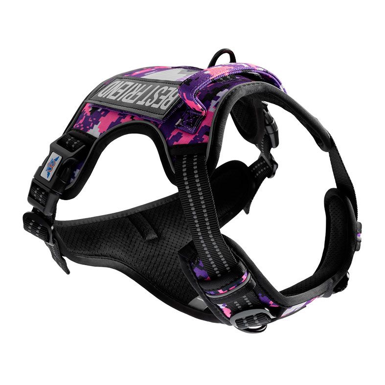 Peitoral Lopetudos EliteGear1, M, Roxo Camuflado, LP-PTEG-MCPRP