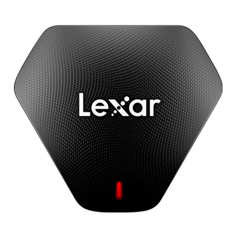 Leitor De Cartao De Memoria Lexar Pro, Multi-Card 3-in-1, USB 3.1, SD/MicroSD/CF, Preto, LRW500URBNA